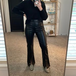 SHEIN faux leather pants - size large/30 in waist.